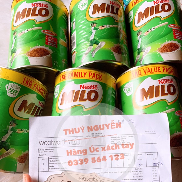 Sữa Milo Úc hộp 1 kg