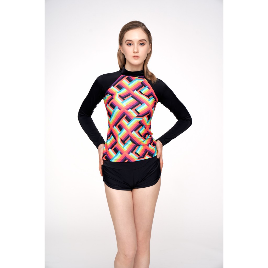 BIKINI PASSPORT - Áo bơi lẻ tay dài có khoá - Hồng BS271_PK