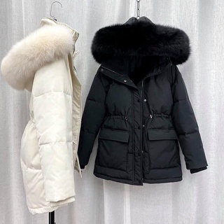 ( CÓ SĂN)  ÁO PHAO CỔ LÔNG SIÊU XỊN