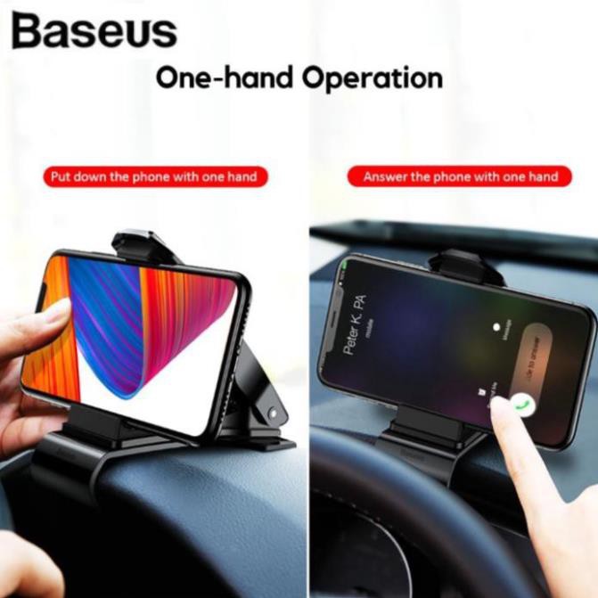 Giá đỡ điện thoại gắn taplo ô tô dạng kẹp Baseus SUDZ-01 - Hàng chính hãng -dc3583