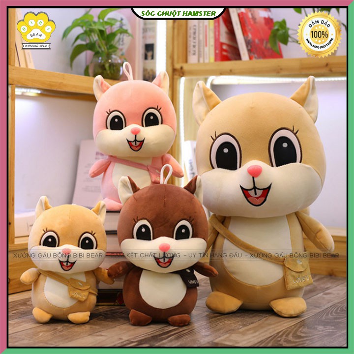 Gấu bông sóc chuột hamster siêu dễ thương