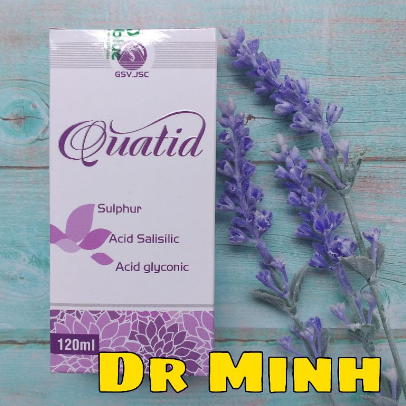 Sữa rửa mặt sạch mụn, giảm dầu cho da Quatid gsv 120ml