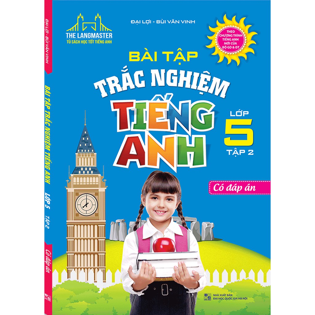 Sách - The Langmaster - Bài Tập Trắc Nghiệm Tiếng Anh Lớp 5 Tập 2 (Có Đáp Án)