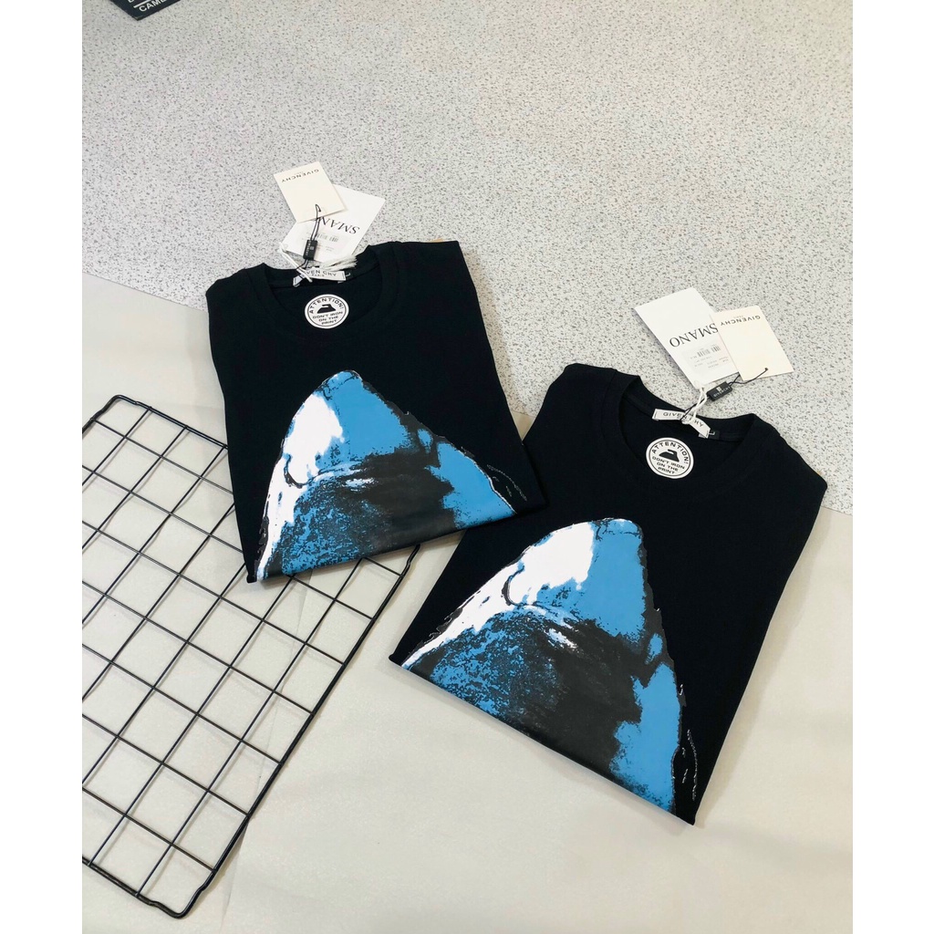 🌟 Áo thun không cổ cá mập hot hit mặc nam nữ, đơn đôi nhóm siêu đẹp