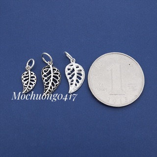 [S925] Charm bạc treo lá đơn - MH254