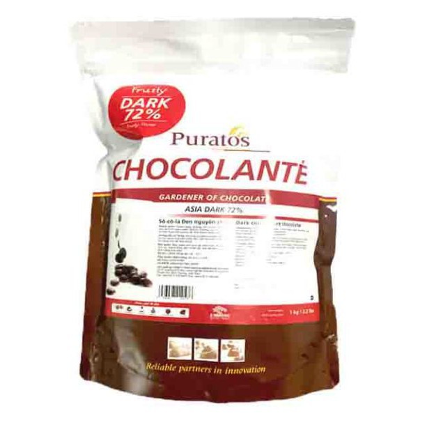Socola đen nguyên chất GrandPlace 72% gói 1kg