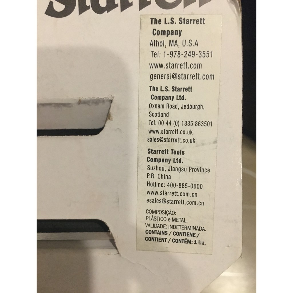 Thước Ê ke vuông starrett