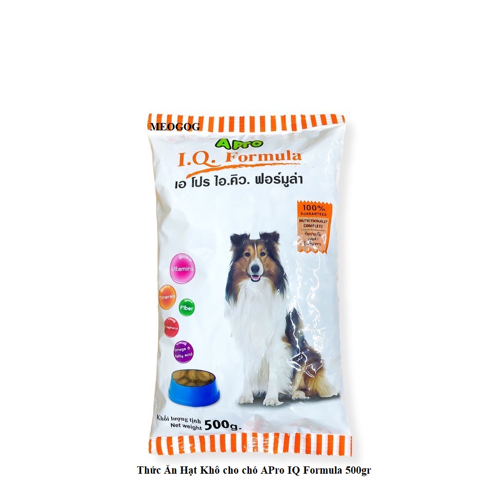 Thức Ăn Hạt Khô cho chó APro IQ Formula 500gr MEOGOG
