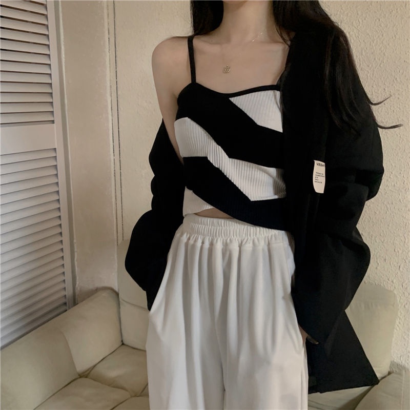 COZOK Áo Tank Top Dệt Kim Dáng Ôm Thời Trang Quyến Rũ Cho Nữ