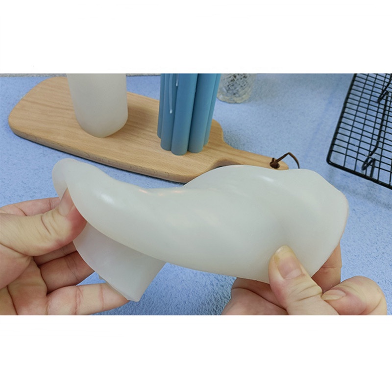 Khuôn Làm Nến / Xà Phòng Hình Trái Tim 3D Bằng Silicone