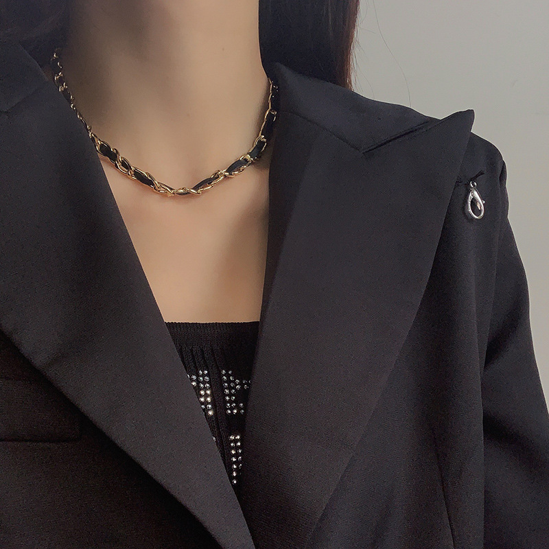 Vòng Cổ Dây Bện 19951 Phong Cách Hip Hop Thời Trang