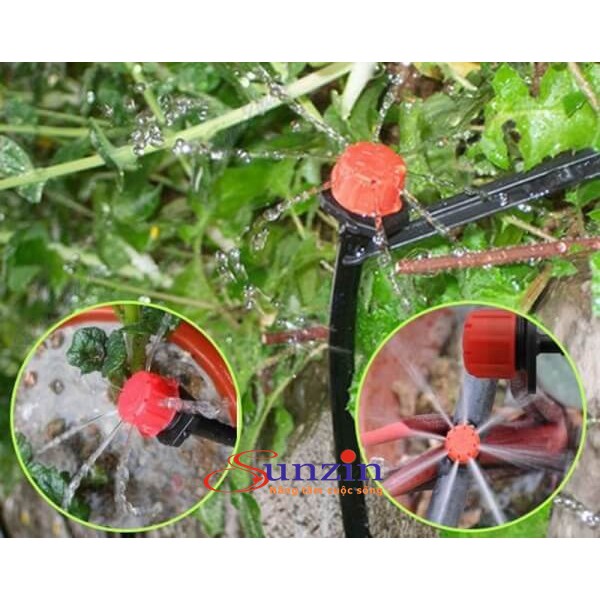Bộ kit tưới cây, tưới rau 20 đầu phun, độ dài dây 30m