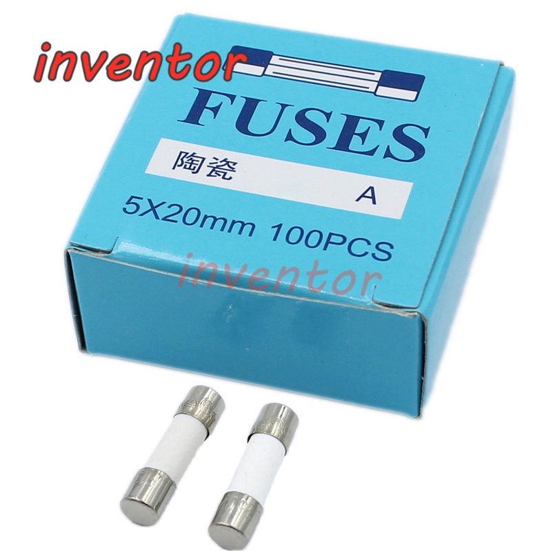Set 20 Cầu Chì Gốm 6 * 30 250V 0.5A 2A 3A 5A 8A 10A 12A 20A Chuyên Dụng