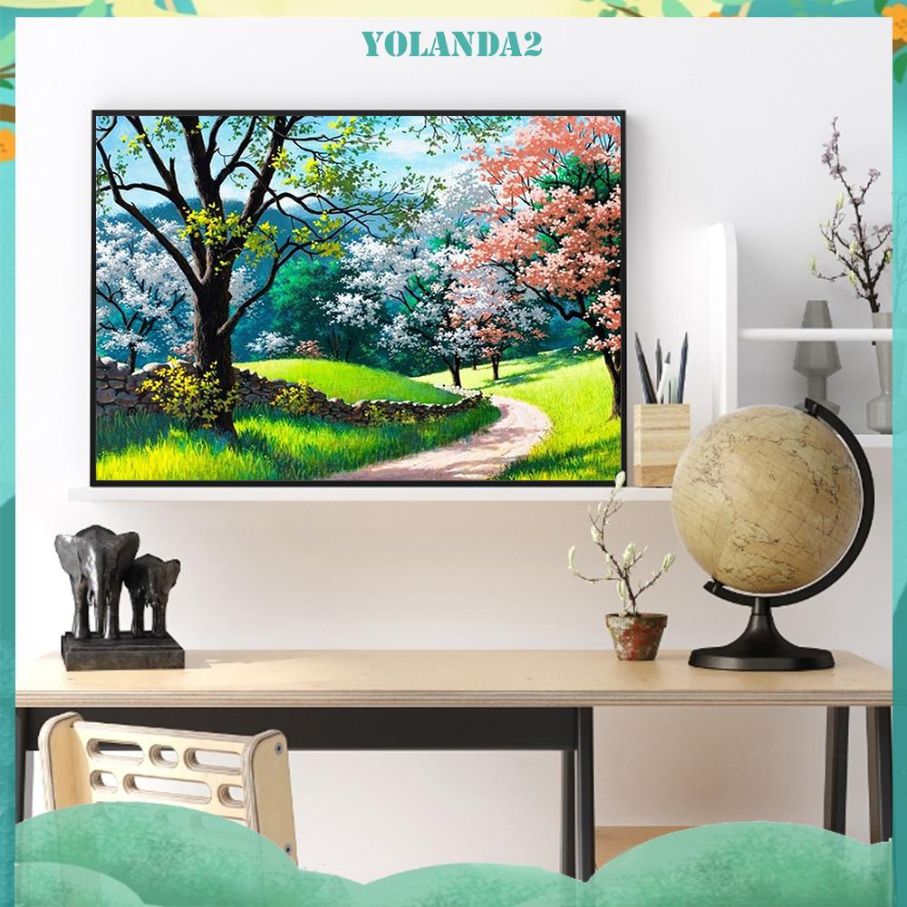 Tranh Đính Đá Kim Cương Toàn Bộ 5D DIY Hình Tranh Vẽ Núi Nước