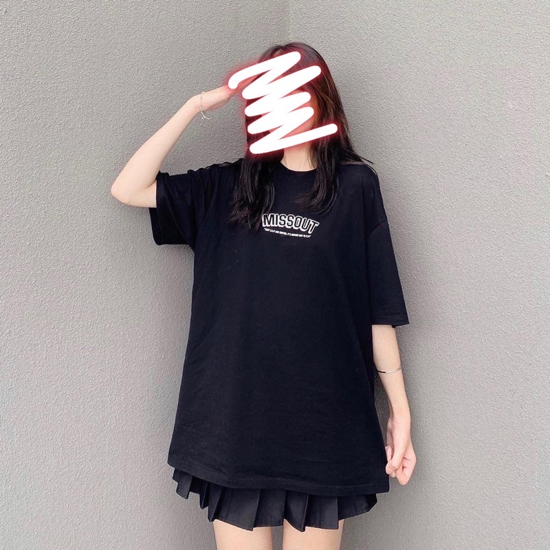 Áo thun tay lỡ unisex gấu lướt sóng nước Missout