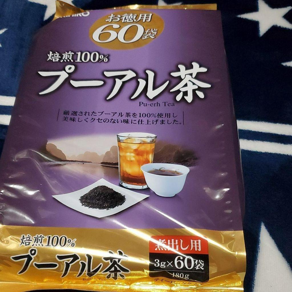 Trà Phổ Nhĩ Nhật Bản Orihiro Pu-erh Tea 60 gói điều hòa đường huyết, giảm mỡ máu, chống béo phì, đẹp da, tăng cường sức
