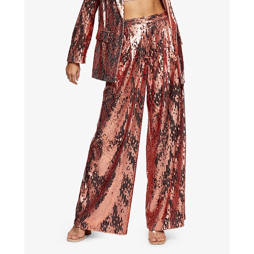 TOPSHOP - Quần trousers ống rộng Copper Sequin Wide Leg 36X01TCOP-540