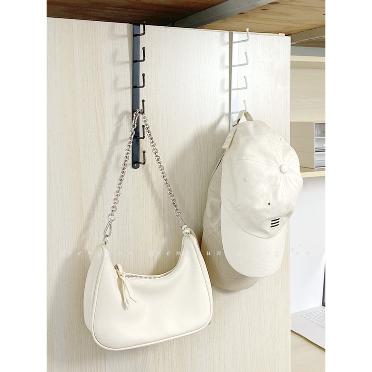 6 Móc treo đồ liền nhau gắn tủ chạn không cần khoan lỗ đa năng