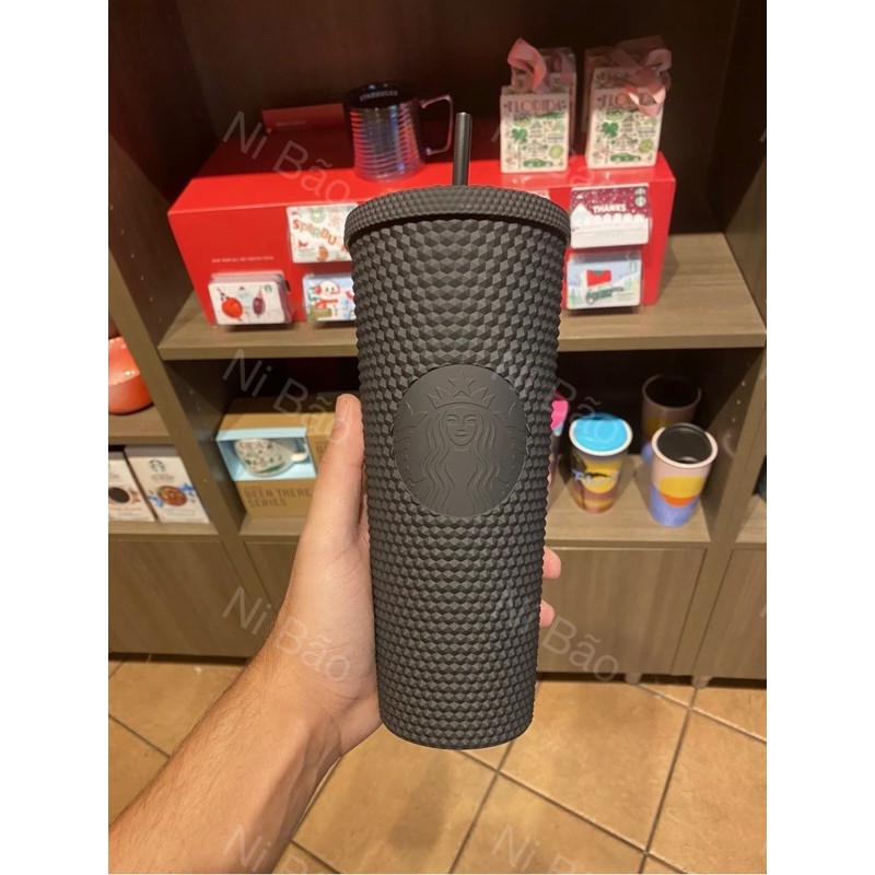 Ly Starbucks Studded Matte Black Disney Venti 24oz bản giới hạn Us - ly gai đen mờ