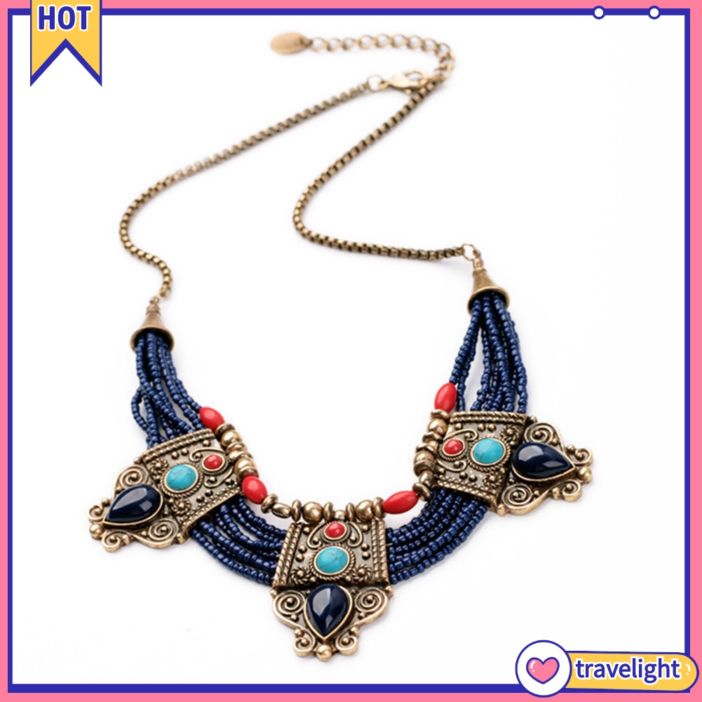 Vòng cổ Nhiều Lớp Phong Cách Boho Thời Trang Cho Nữ