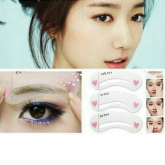 (hàng Mới Về) Set 3 Khuôn Vẽ Lông Mày Mini Tiện Dụng | BigBuy360 - bigbuy360.vn