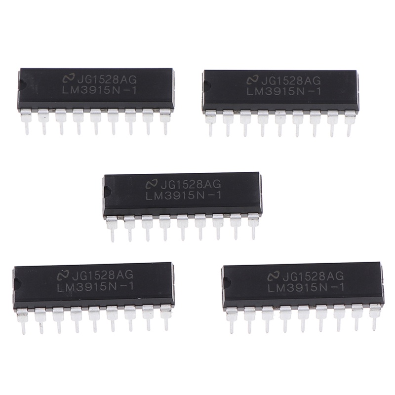 ECSG 5PCS LM3915N-1 LED Bar Chart Display Driver Inline DIP-18