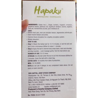 Bóng Thảo Dược 🌿 Hapaku Mát-xa