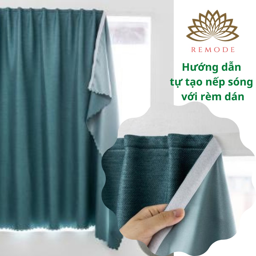 Miếng dán rèm cửa, miếng dán rèm dùng cho rèm dán tường ,miếng dán mặt gai có sẵn keo dùng dán tường, dán cửa, dán tủ