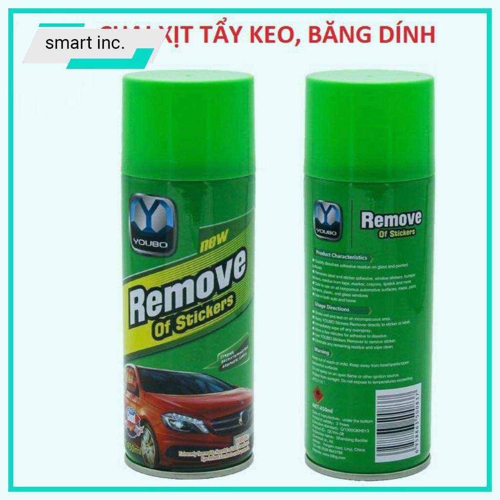 Chai xịt tẩy rửa keo ô tô – Remove of Sticker