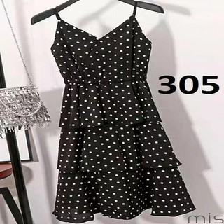 ĐẦM THUN CHẤM BI 3 TẦNG TRẺ TRUNG-305