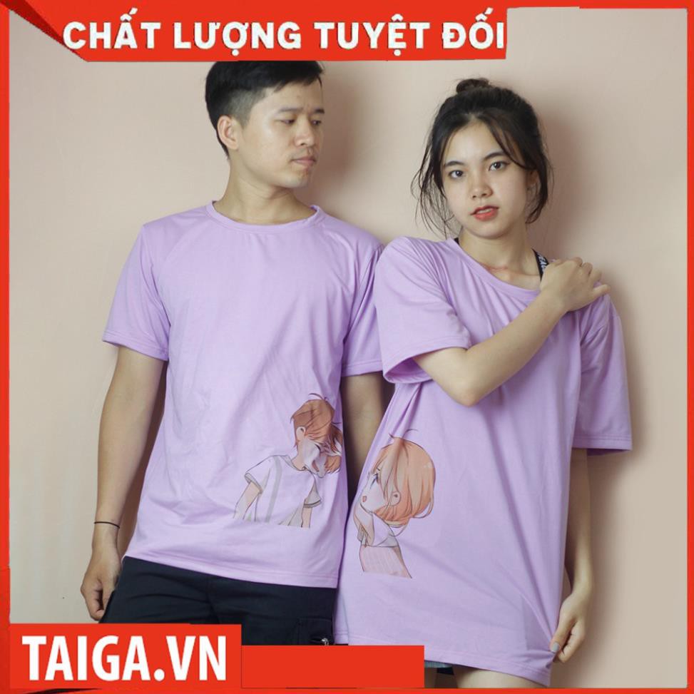 (SALE 50%) Áo thun đôi in hình icon, Áo phông nam nữ cute mã A156-157