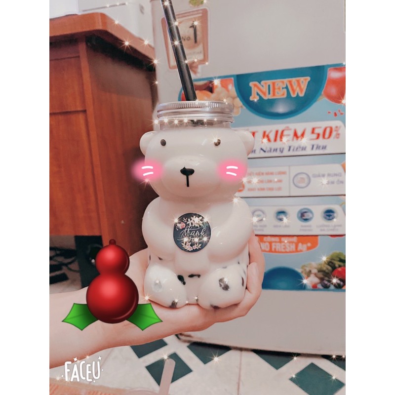 Ly nhựa cute đựng đồ uống trà chanh, trà sữa 500ml | BigBuy360 - bigbuy360.vn