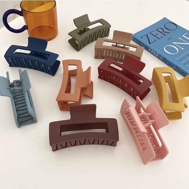 Kẹp tóc càng cua cá mập, kẹp càng cua hàn quốc màu pastel mịn phong cách thời trang cho nữ