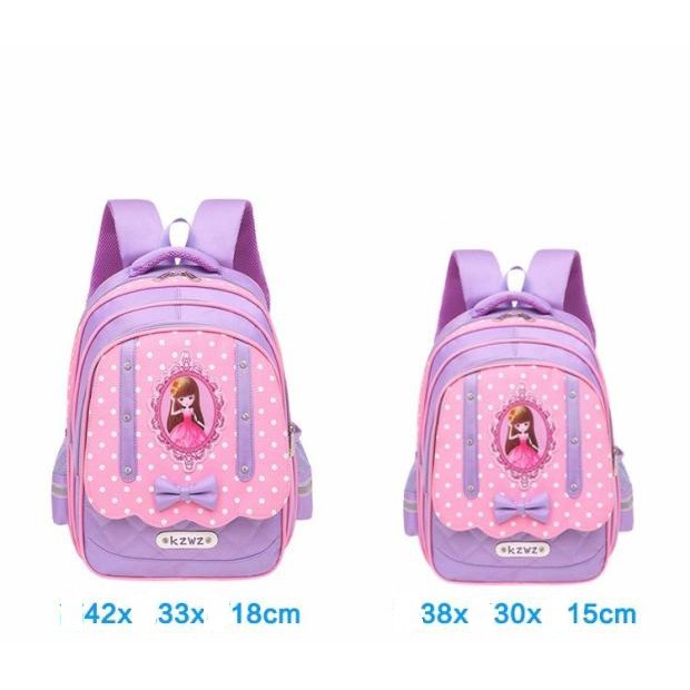 Balo bé gái cấp 1 hãng Kawaii, size cho lớp 1, 2