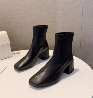 (sẵn 35/38) Boots trơn da Quảng Châu ( có ảnh thật)