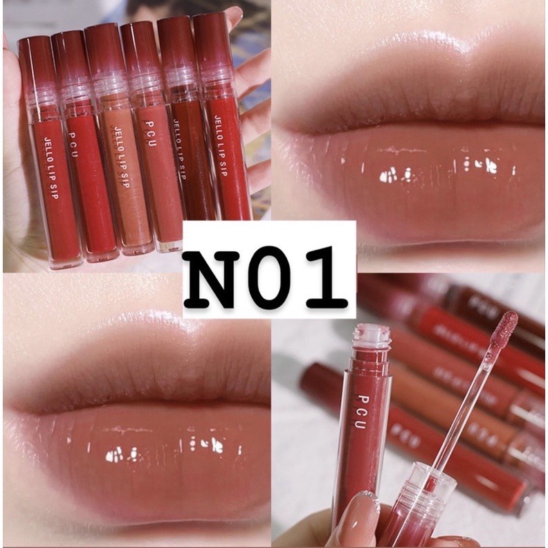 [Ảnh Thật] Son TINT PCU JELLO LIP SIP và OULESONG nội địa Trung chất bóng, căng mọng, dưỡng mịn