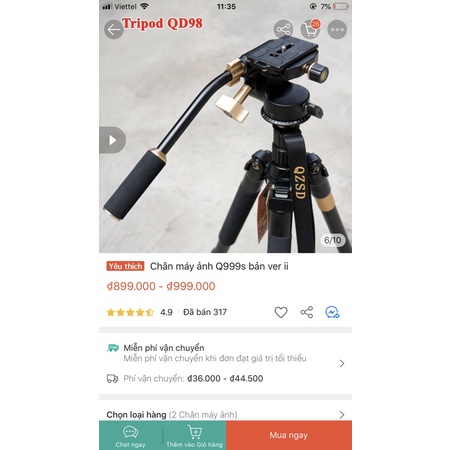Tripod QD98 chân quay | BigBuy360 - bigbuy360.vn