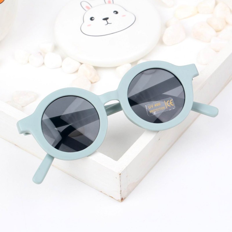 Mắt kính cho bé kính gọng tròn classic chống tia UV  - Hàng có sẵn