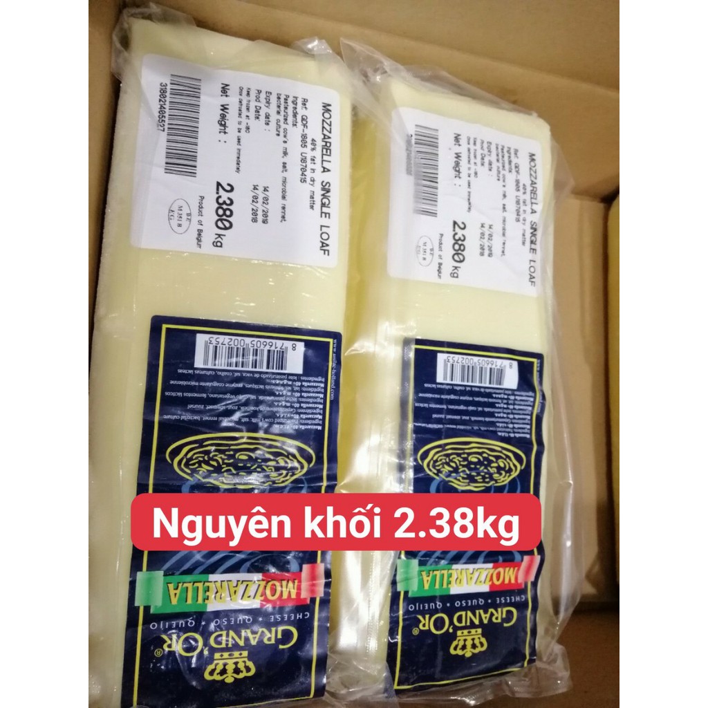  phô mai mozzarella khối 0.2 0.3 0.5 1KG