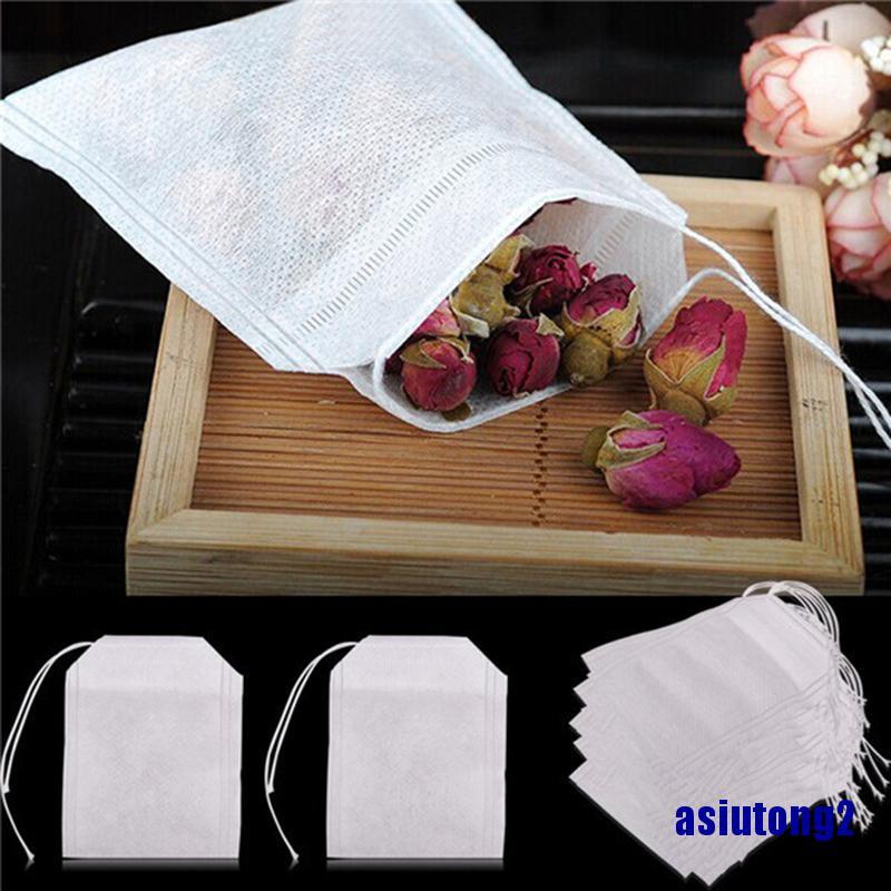 Set 100 túi lọc trà rỗng có dây bằng giấy 5.5 x 7cm | BigBuy360 - bigbuy360.vn