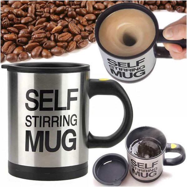 Ly tự động khuấy, ly pha cafe tự động, cốc pha cafe tự động Self Stirring Mug dùng rất tiện lợi
