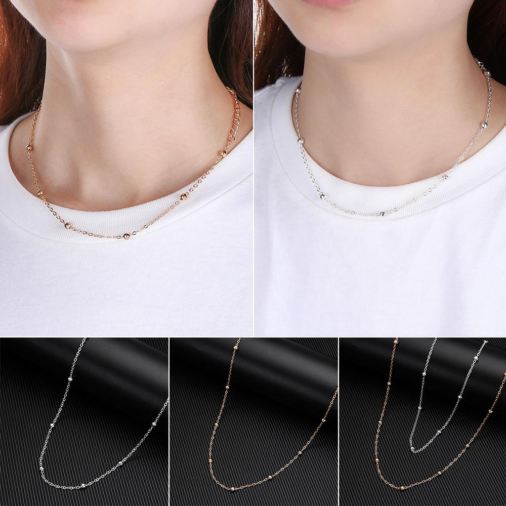 HS Vòng Cổ Choker Bằng Đồng Màu Vàng / Bạc Đính Hạt Nhỏ Cho Nữ