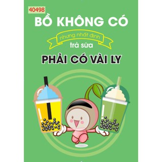 combo 3bức tranh dán quán trà sữa 3D in Vải Lụa