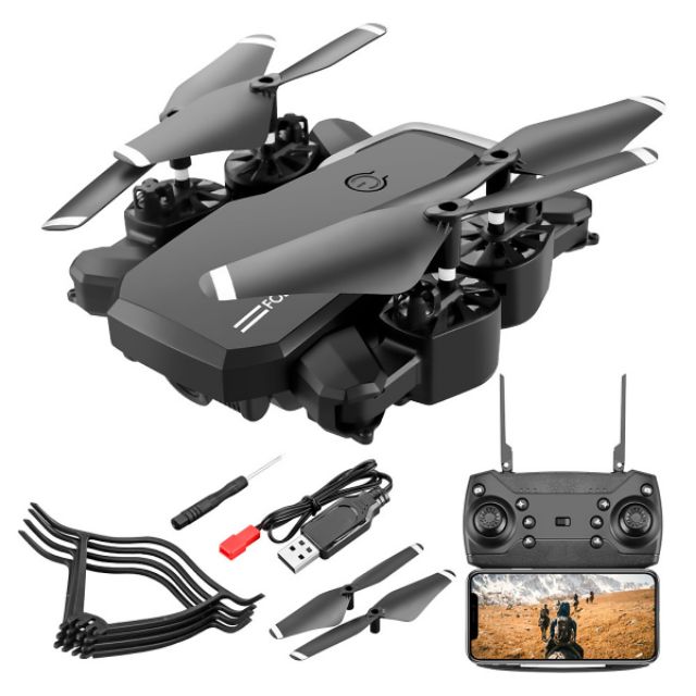 Máy bay điều khiển từ xa Flycam Drone có Camera 4K HD Wifi FPV trực tiếp