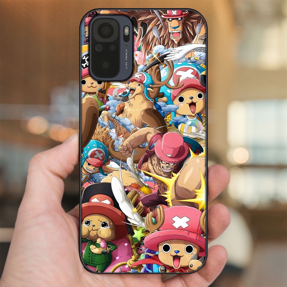 Ốp lưng Xiaomi Redmi Note 10, Note 10s viền đen in hình Chopper One Piece Đảo Hải Tặc