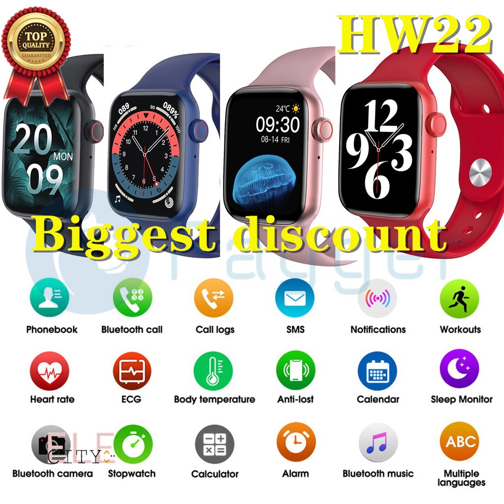 Hàng mới về⚡Đồng hồ thông minh bluetooth IWO HW22 chống nước IP67 màn hình cảm ứng 1.75"