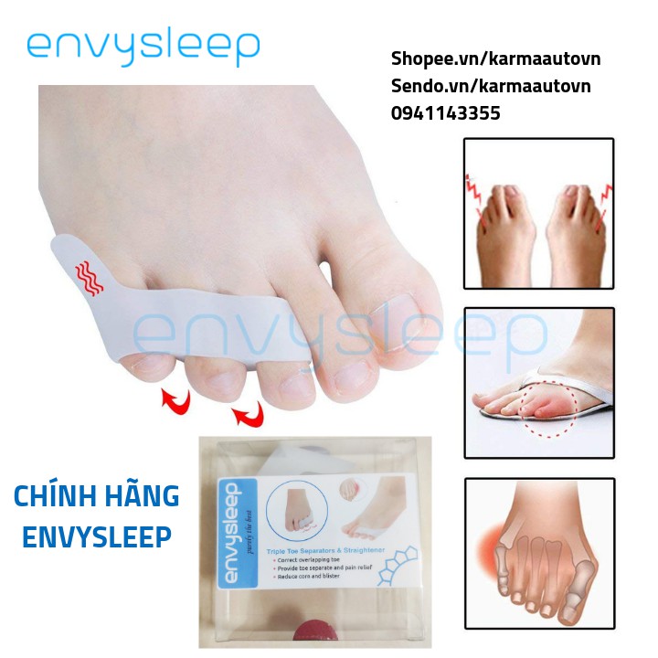 [ENVYSLEEP] Lót giày Silicon cho 3 ngón út Envysleep - tách cố định ngón