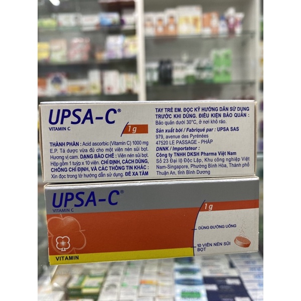 Viên Sủi Upsa C Tăng Cường Sức Đề Kháng (10 viên)