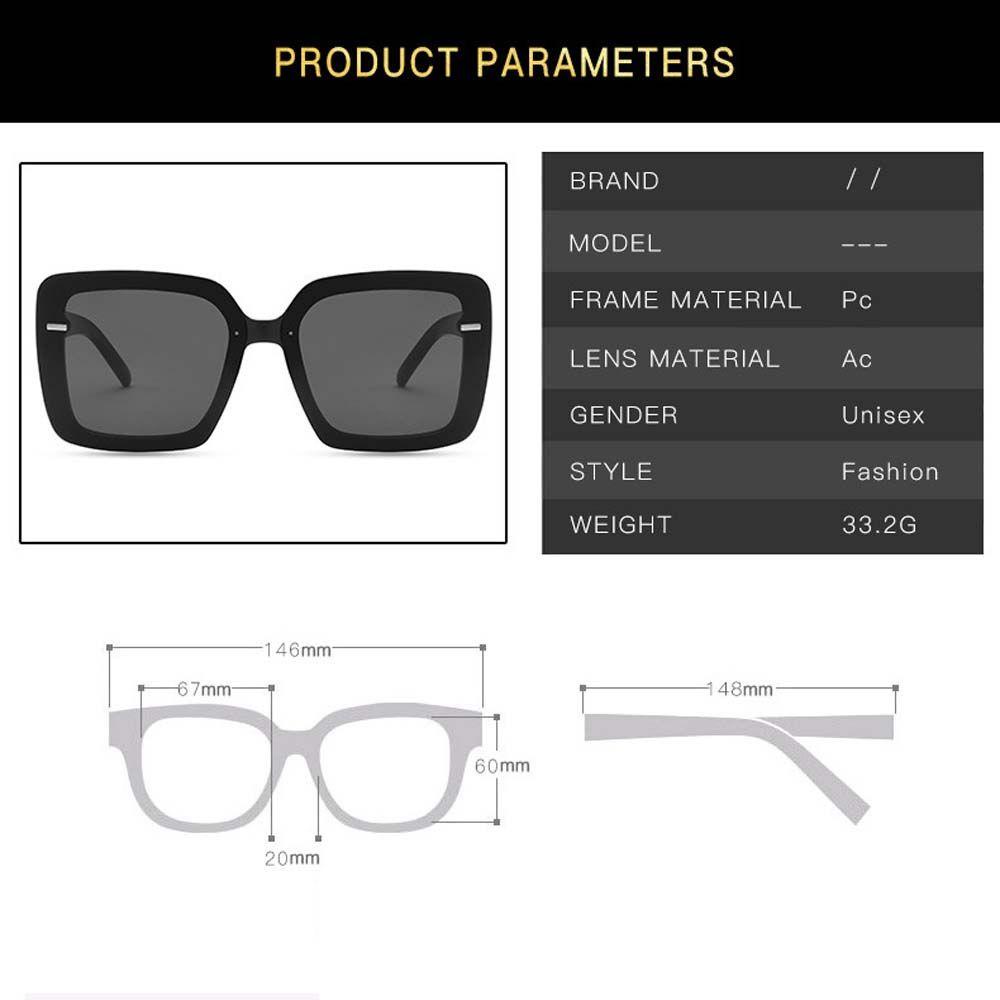 Kính Chống Nắng Hàn Quốc WMES15H Gọng Vuông Họa Tiết Da Báo Thời Trang Cho Nữ