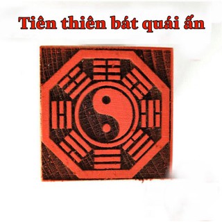Ấn gỗ đào tiên thiên bát quái